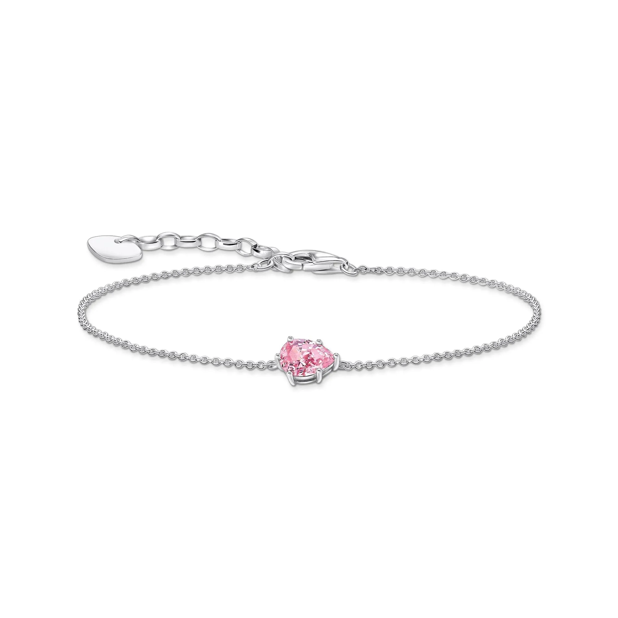 Thomas Sabo Damenarmband Armband mit rosa tropfenförmigem Anhänger