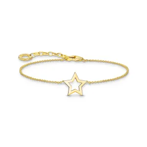 Thomas Sabo Damenarmbänder Armband mit Sternanhänger - Gold