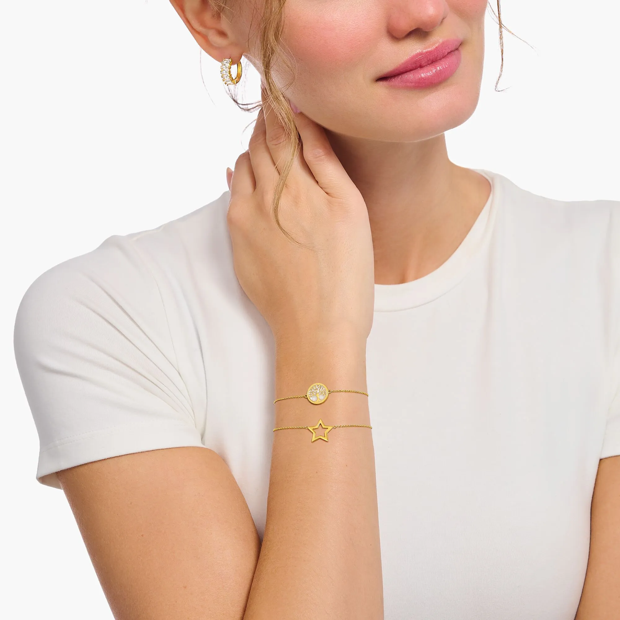 Thomas Sabo Damenarmbänder Armband mit Sternanhänger - Gold