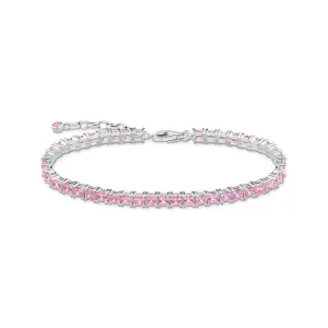 Thomas Sabo Damenarmbänder Heritage Pink Tennis Armband