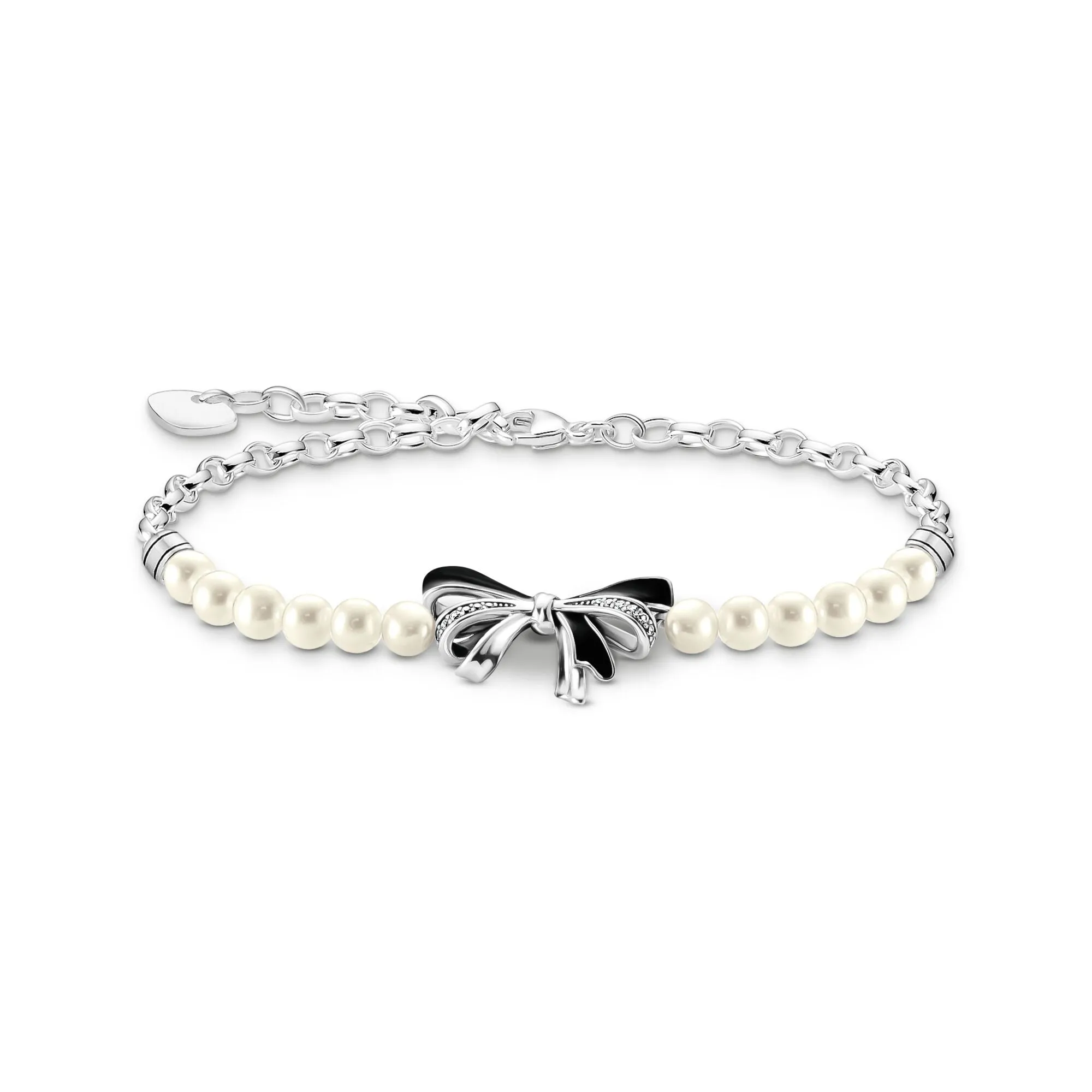 Thomas Sabo Damenarmbänder Romantisches Schleifenarmband mit Perlen