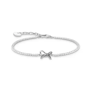 Thomas Sabo Damenarmbänder Romance Schleife Armband mit weißen Zirkonia