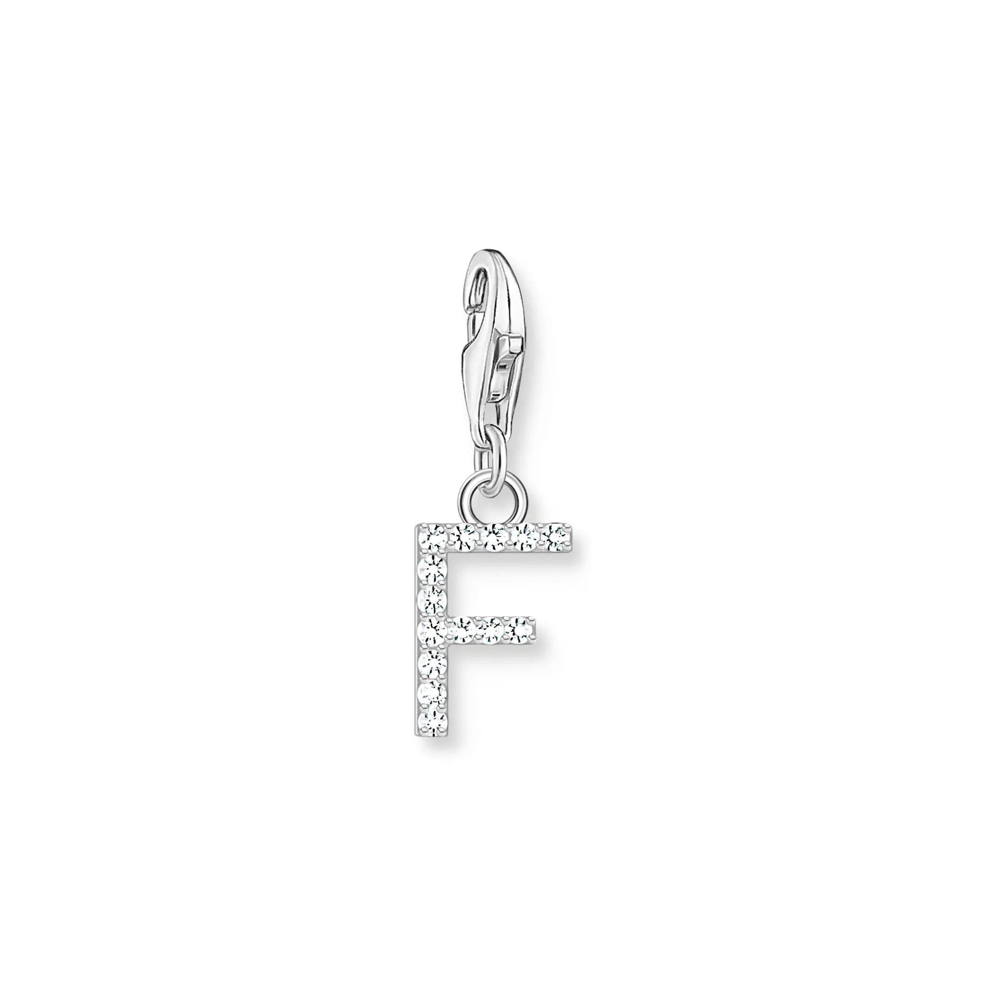 Thomas Sabo Damen Charms Schmuck Anhänger Buchstabe F Silber