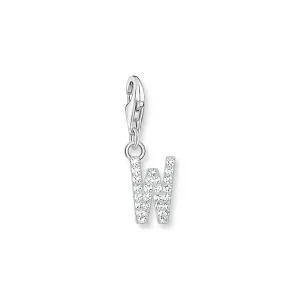 Thomas Sabo Damen Charms Schmuck Anhänger Buchstabe W Silber