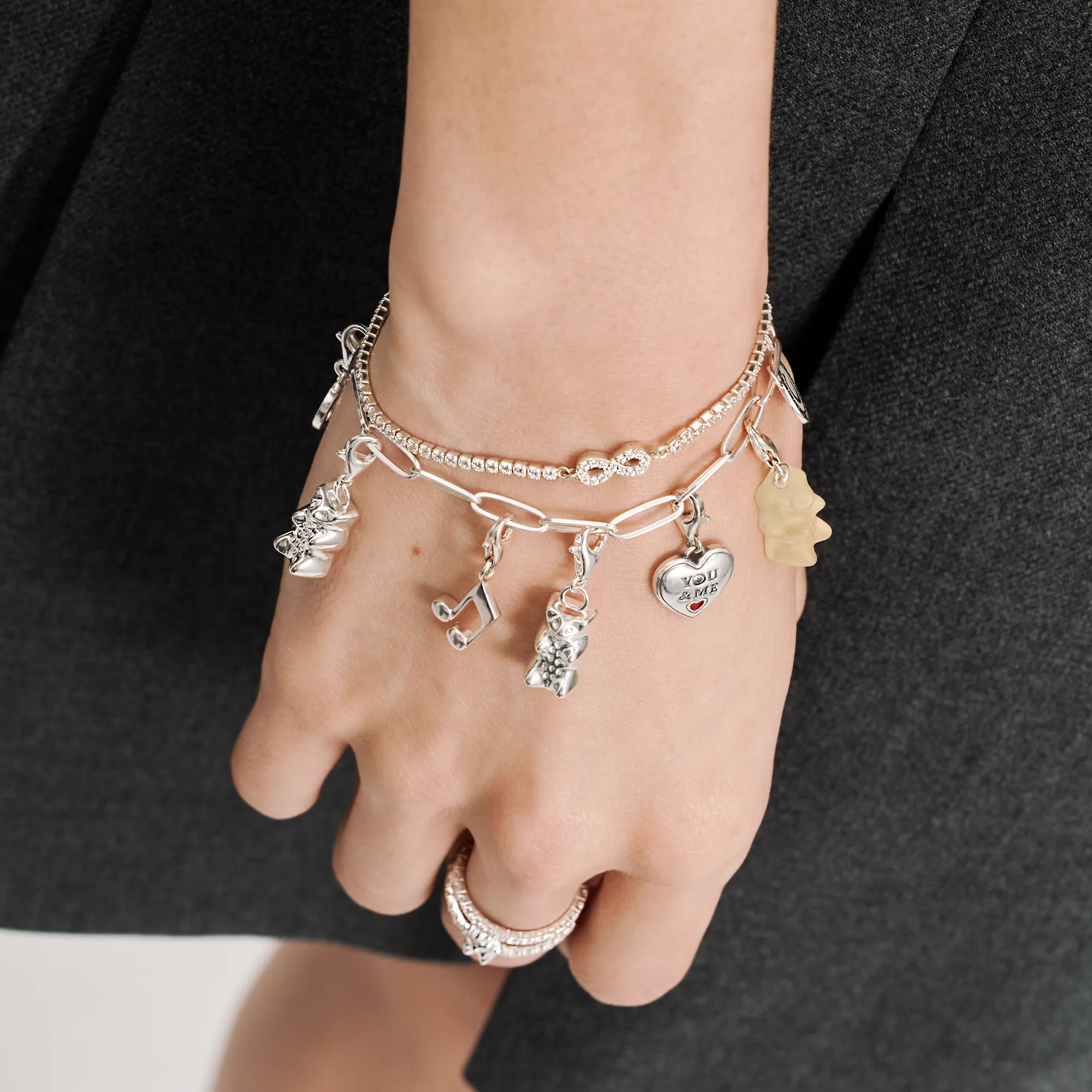Thomas Sabo Damen Charms Schmuck Anhänger Silber HARIBO Goldbär
