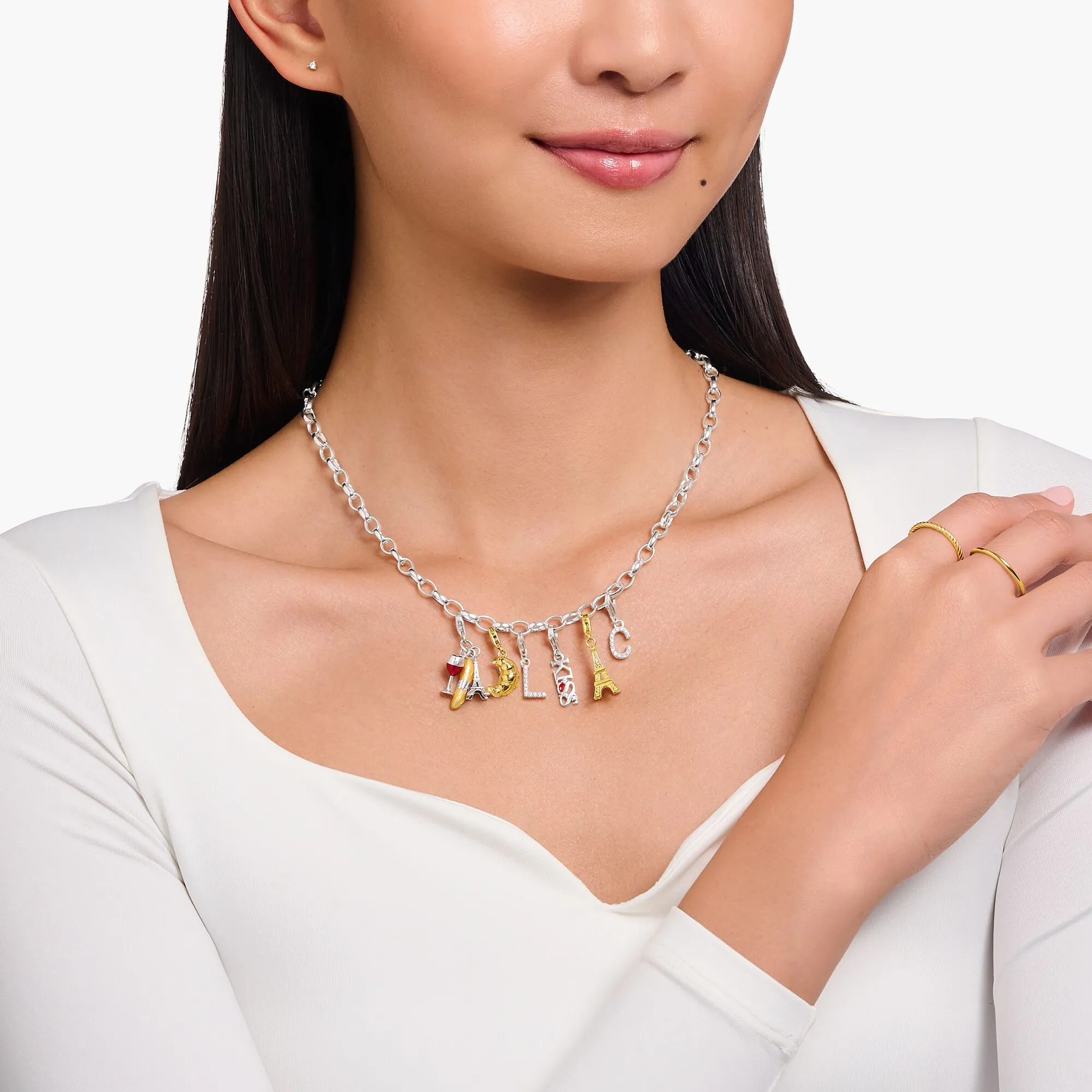 Thomas Sabo Damen Charms Schmuck Croissant Anhänger