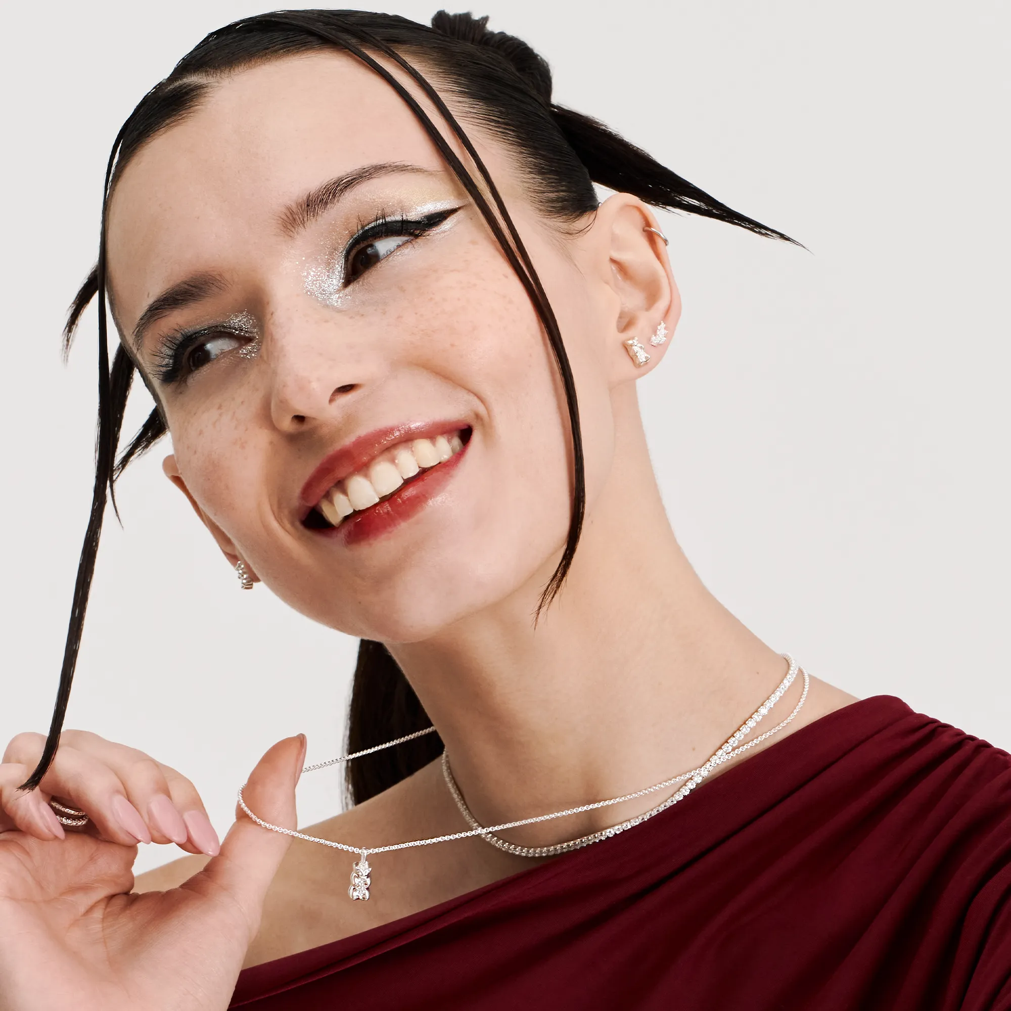 Thomas Sabo Ohrstecker für Damen Ohrstecker mit Silber HARIBO Goldbär