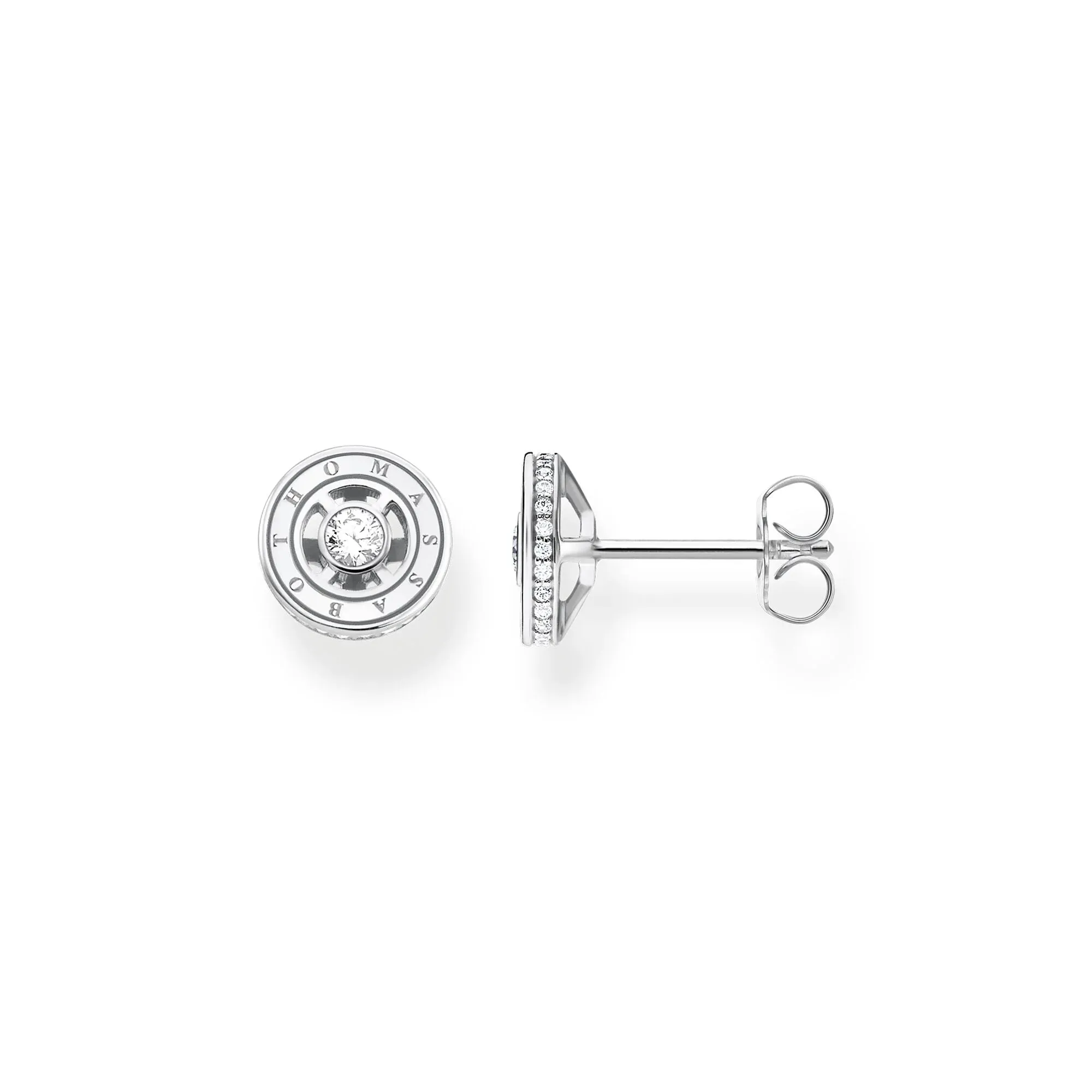 Thomas Sabo Damen Ohrringe Funkelnde Kreise Silber Ohrringe