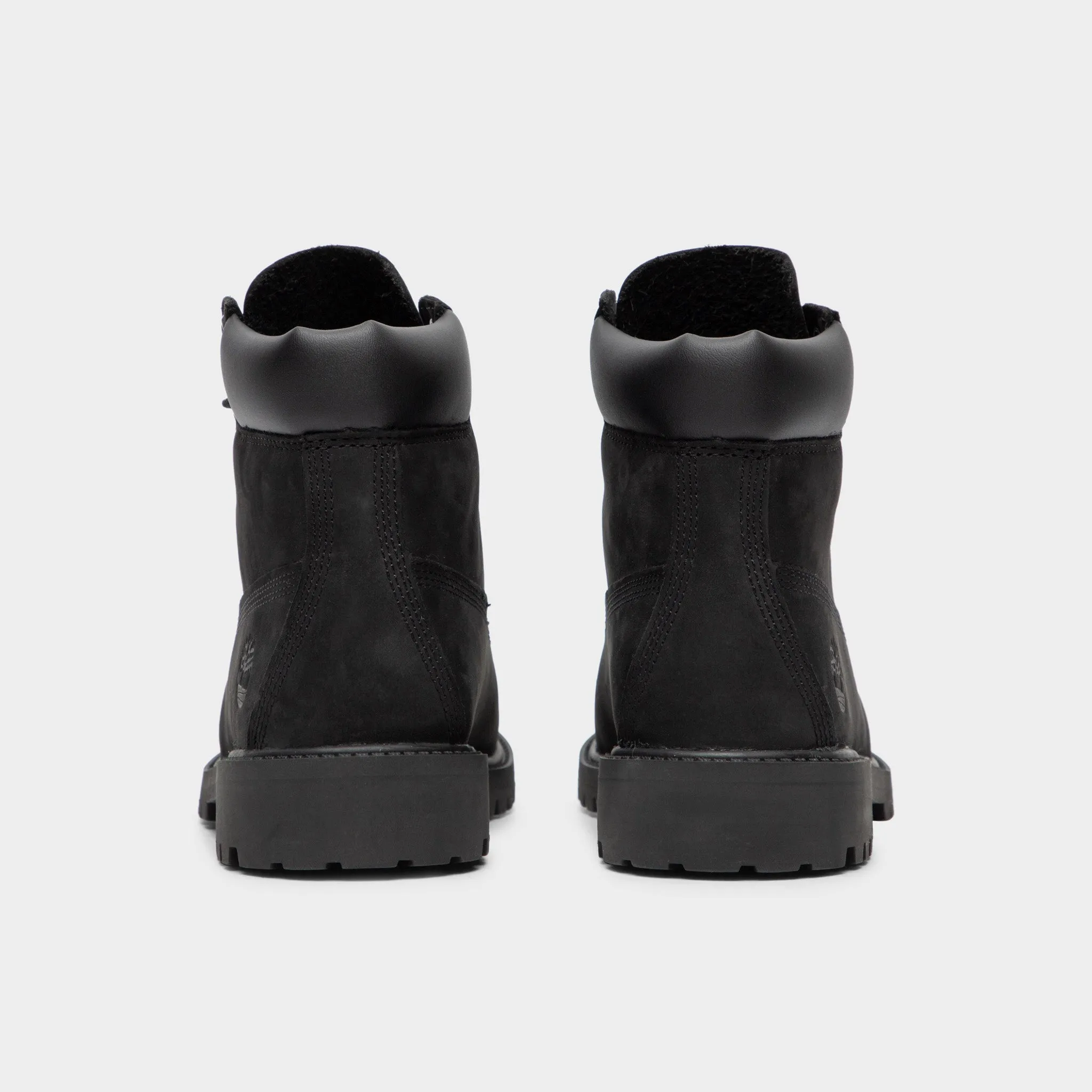 Timberland Juniors' 6-Zoll wasserdichte Premium-Stiefel / Schwarze Nubuck Timberland Schuhe