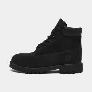 Timberland Juniors' 6-Zoll wasserdichte Premium-Stiefel / Schwarze Timberland-Schuhe