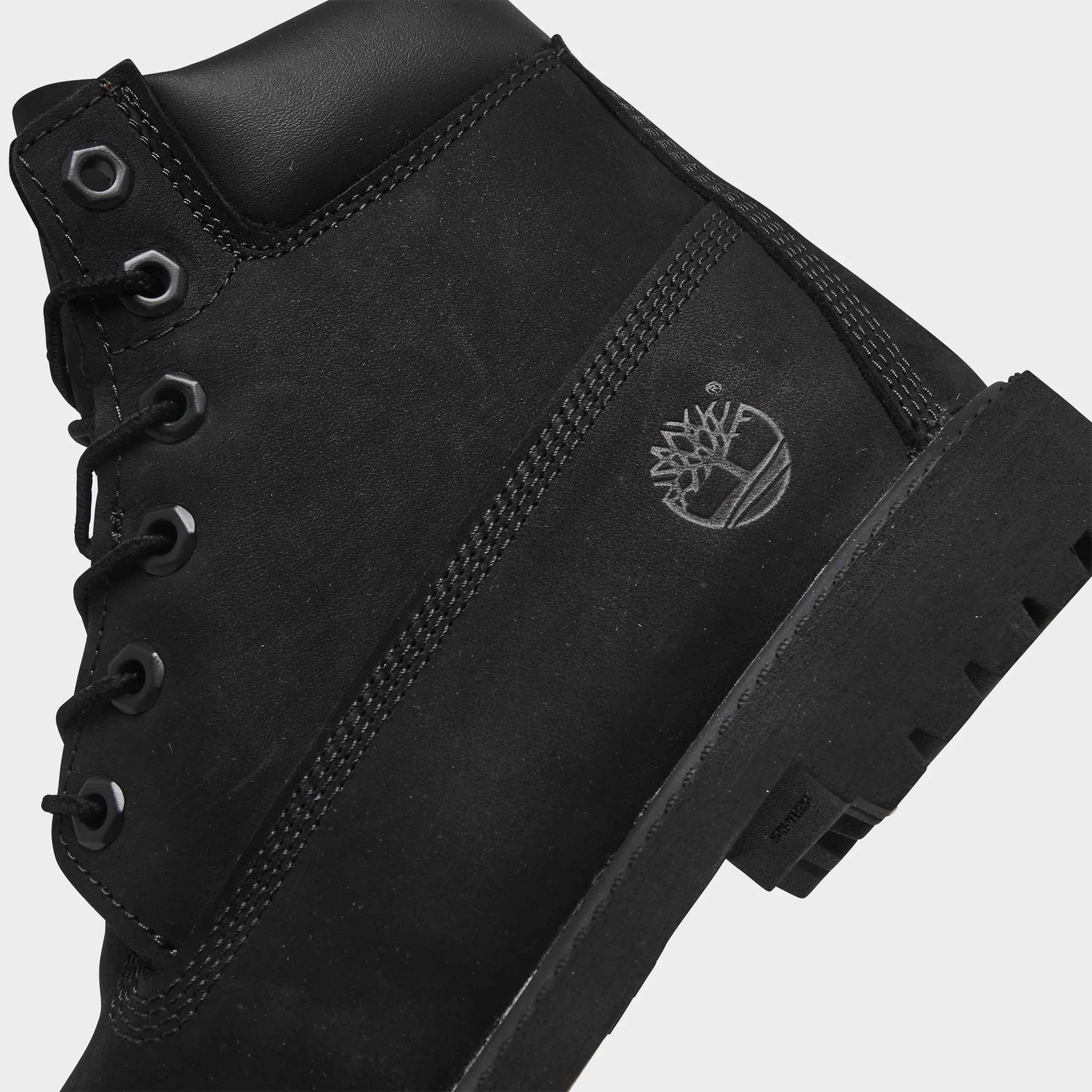 Timberland Juniors' 6-Zoll wasserdichte Premium-Stiefel / Schwarze Timberland-Schuhe