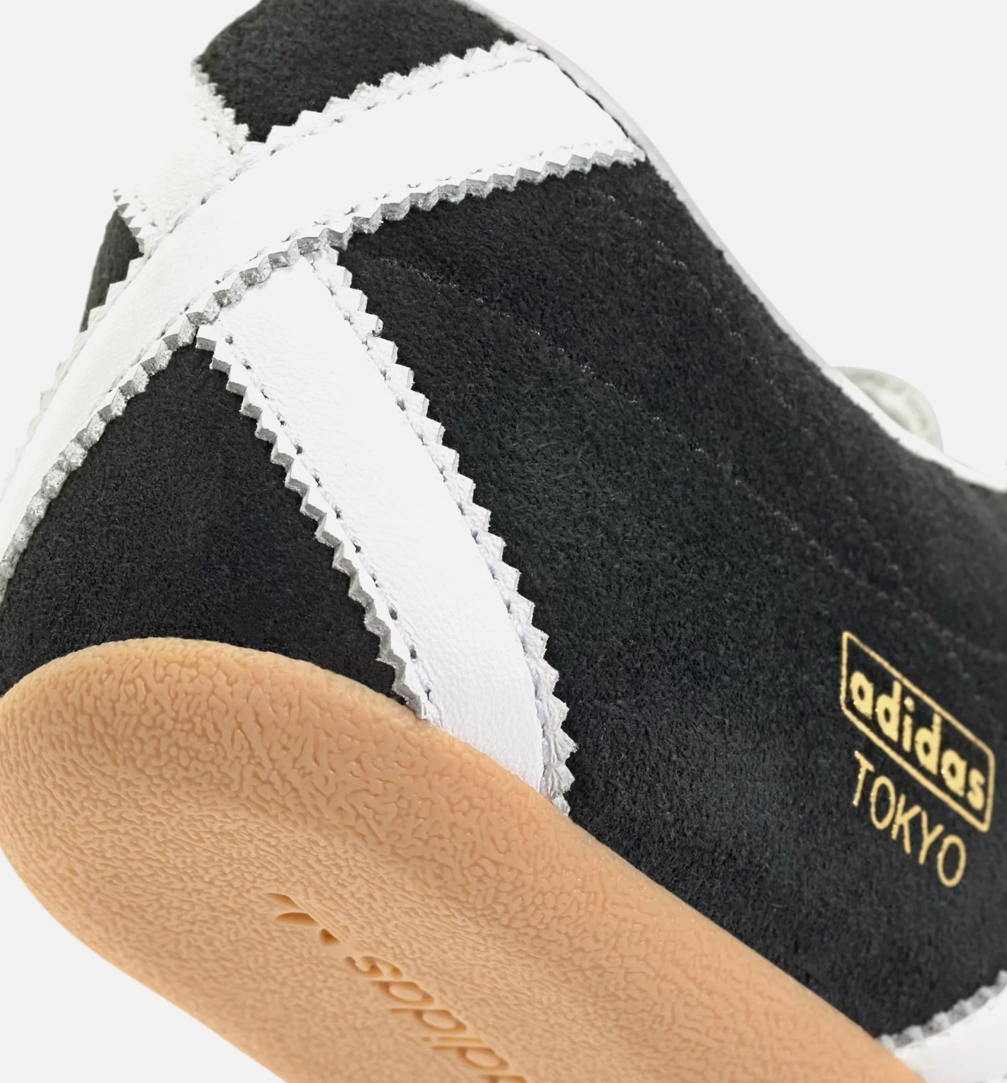 Tokyo Suede Damen Lifestyle-Schuh - Schwarz/Weiß/Gummi