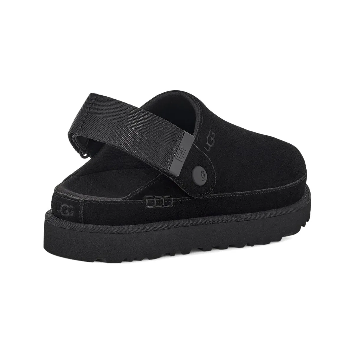 UGG Damen Goldenstar Clog Schwarz Wildleder