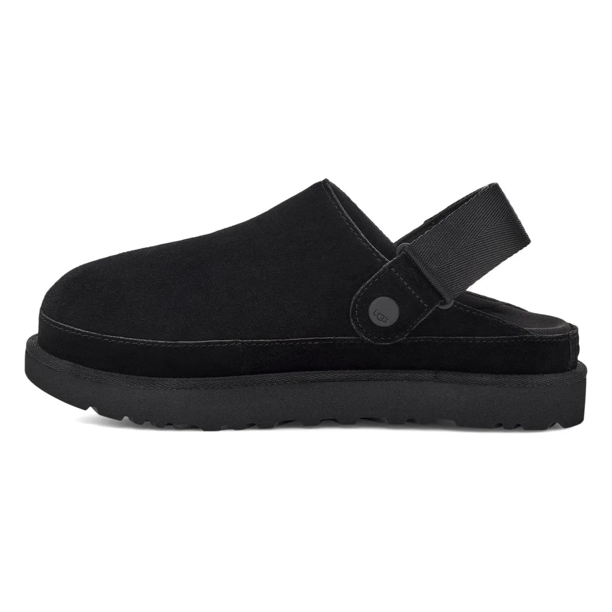 UGG Damen Goldenstar Clog Schwarz Wildleder