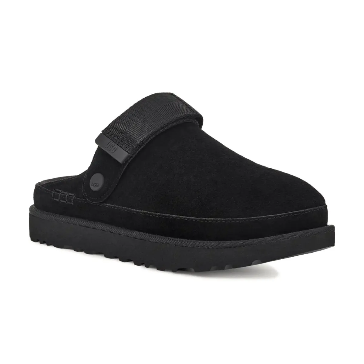 UGG Damen Goldenstar Clog Schwarz Wildleder