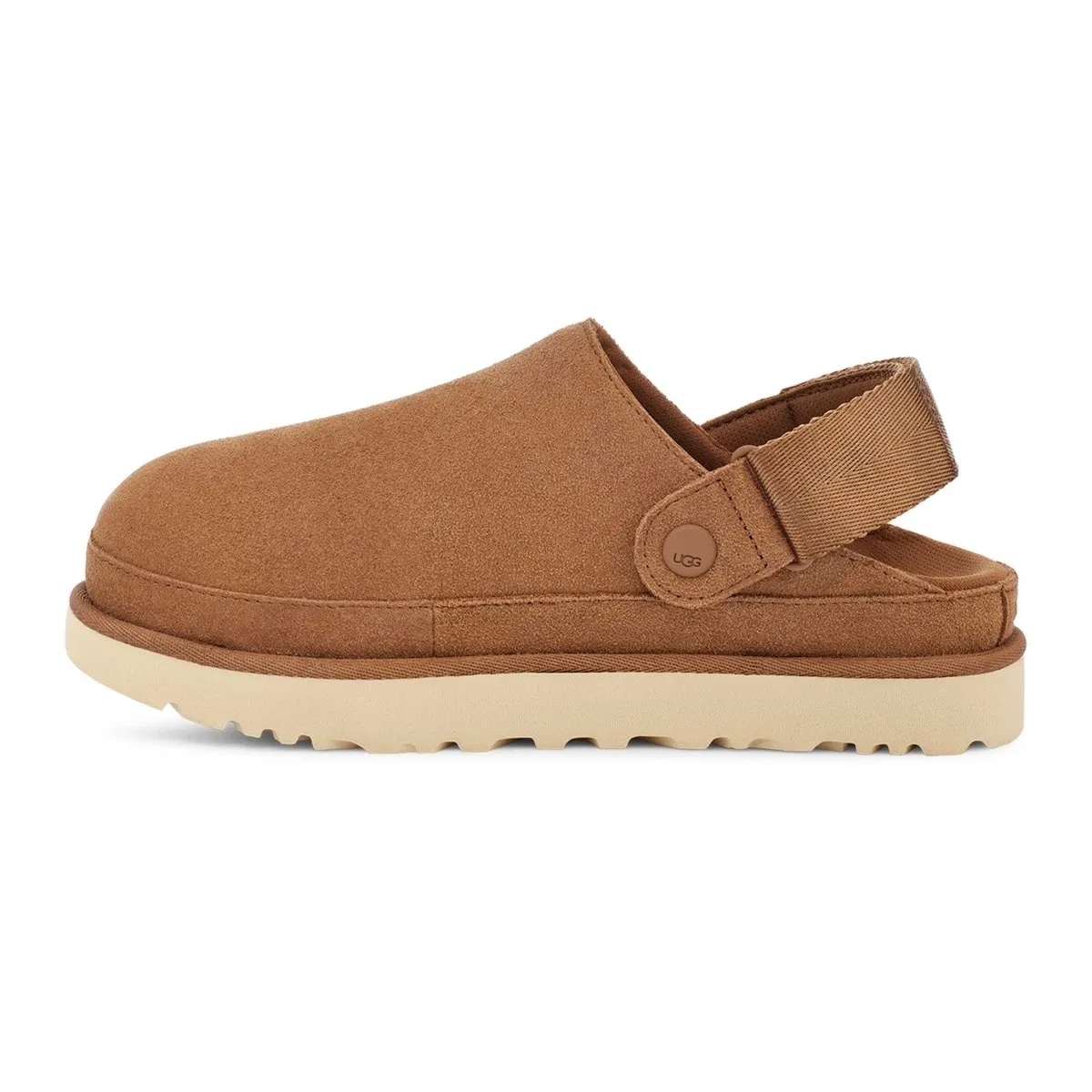 UGG Damen Goldenstar Clog Kastanienbraun Wildleder