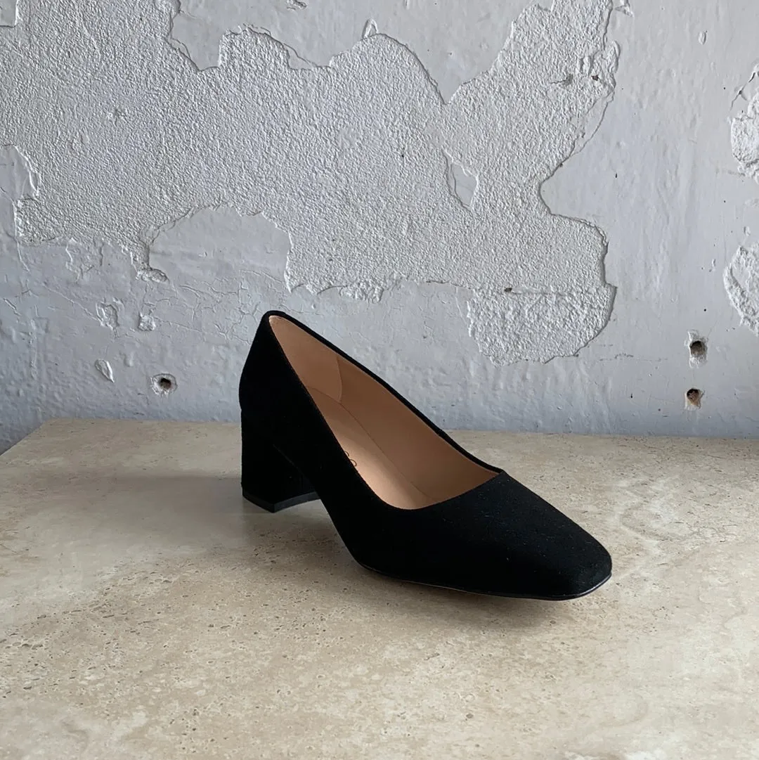 Unisa Lesat Schuhe aus schwarzem Wildleder_Unisa