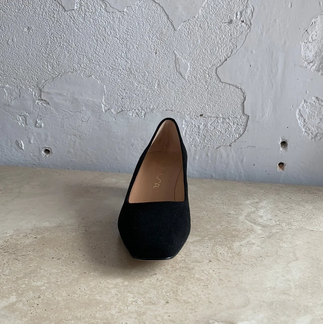 Unisa Lesat Schuhe aus schwarzem Wildleder_Unisa