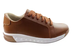 Usaflex Rina Damen Bequeme Leder Freizeitschuhe Hergestellt in Brasilien Usaflex Schuhe