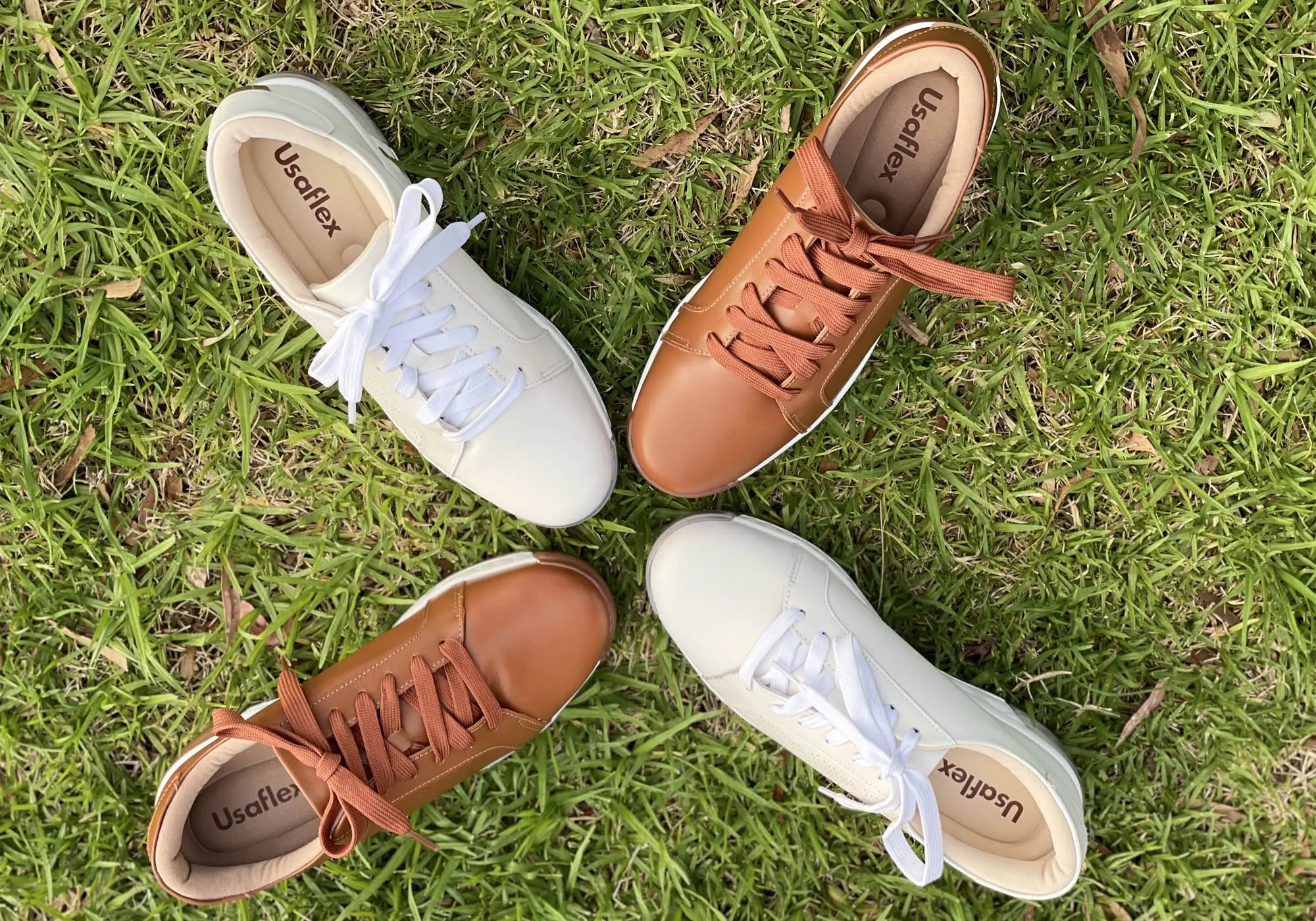 Usaflex Rina Damen Bequeme Leder Freizeitschuhe Hergestellt in Brasilien Usaflex Schuhe
