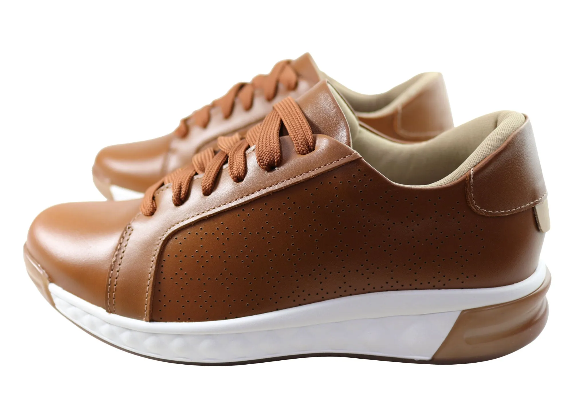 Usaflex Rina Damen Bequeme Leder Freizeitschuhe Hergestellt in Brasilien Usaflex Schuhe