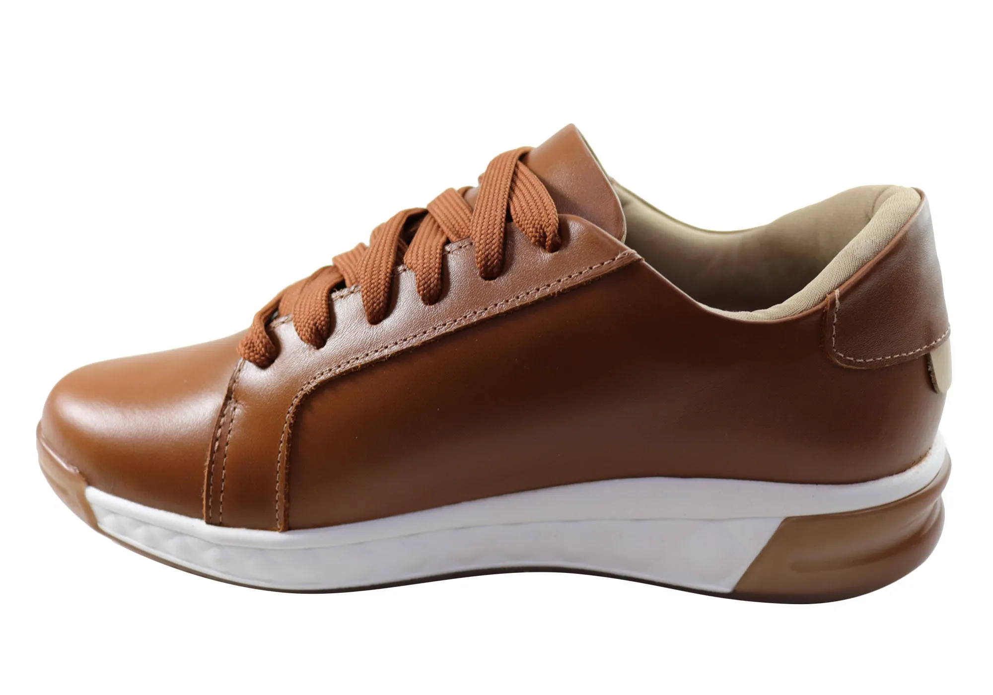 Usaflex Rina Damen Bequeme Leder Freizeitschuhe Hergestellt in Brasilien Usaflex Schuhe