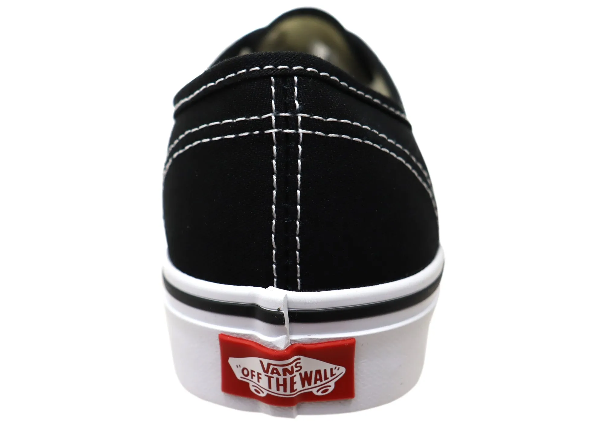 Vans Authentic Unisex Bequeme Schnürsenkel-Sneakers Schwarz Vans Schuhe