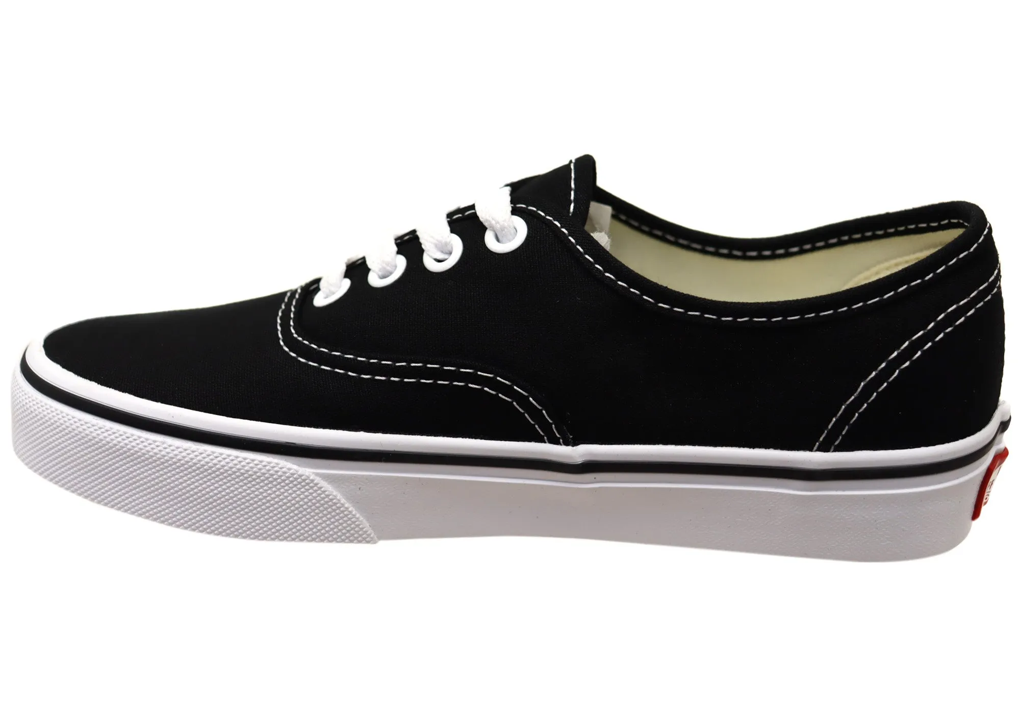 Vans Authentic Unisex Bequeme Schnürsenkel-Sneakers Schwarz Vans Schuhe
