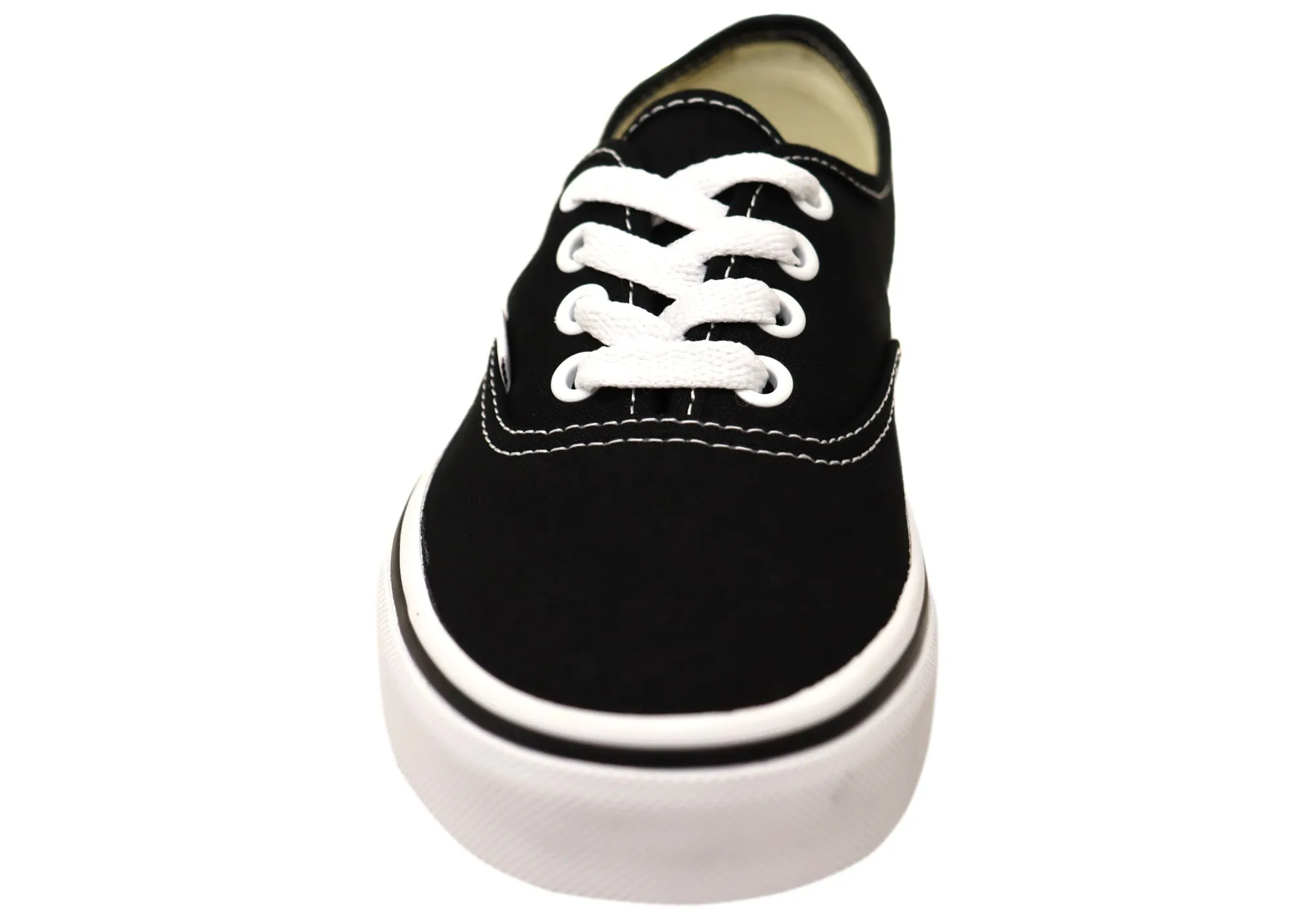 Vans Authentic Unisex Bequeme Schnürsenkel-Sneakers Schwarz Vans Schuhe