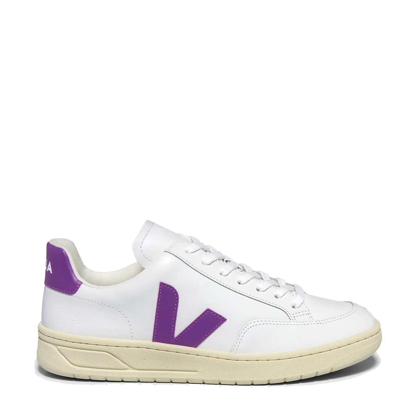 Veja V-12 Leder-Trainer Weiß Cosmos