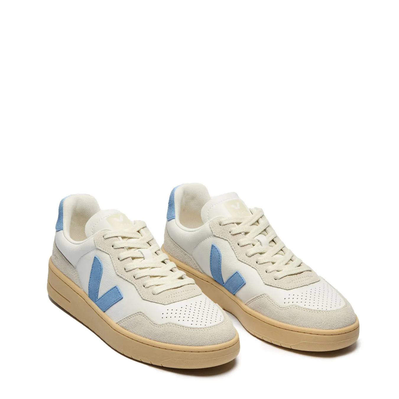 Veja Damen V-90 Extra-Weiß / Aqua / Natur Veja Schuhe