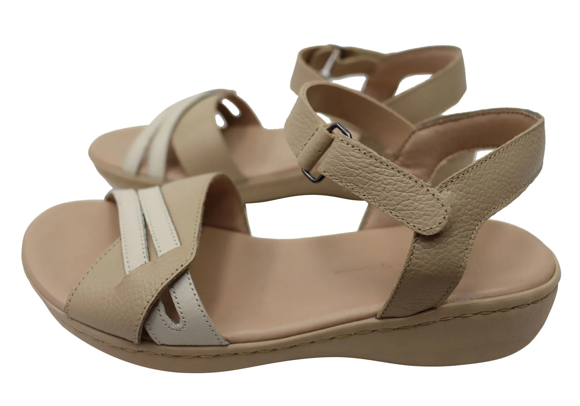 Via Paula Angela Damen Brasilianische Bequeme Ledersandalen Via Paula Schuhe