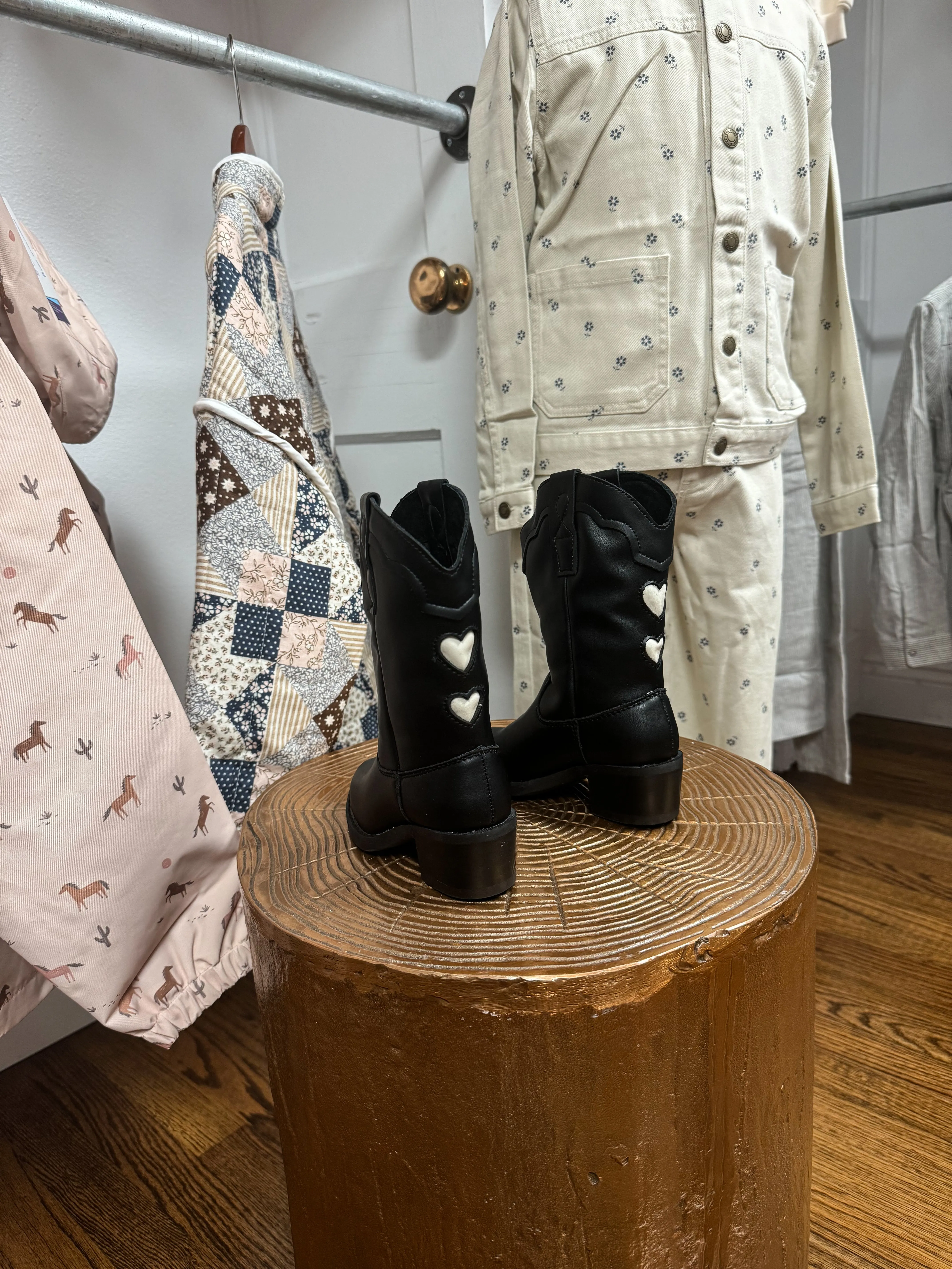 Western-Stiefel || Schwarz