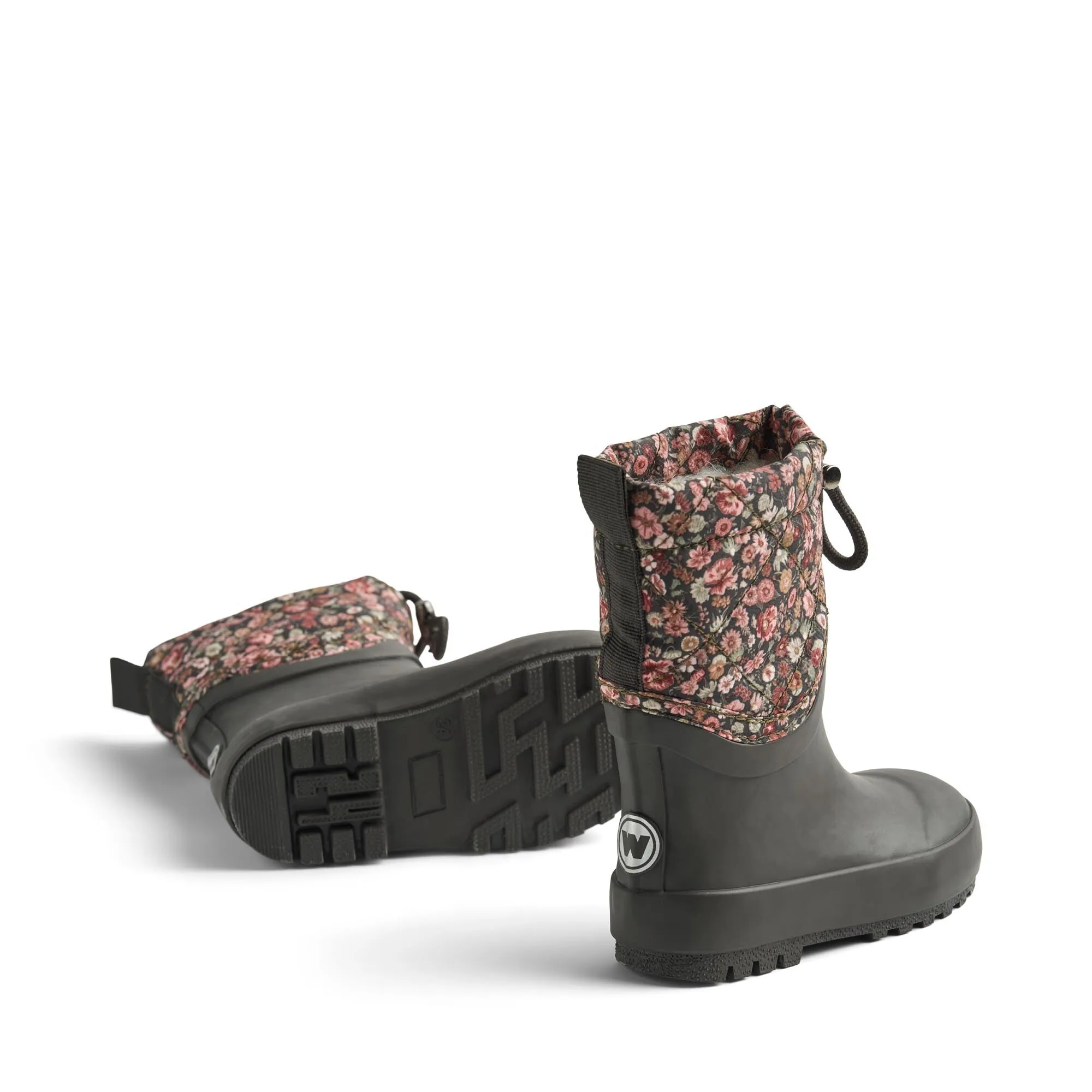 Weizenfarbene gefütterte Stiefeletten mit warmem Drizzle-Muster - Raven Wildblumen