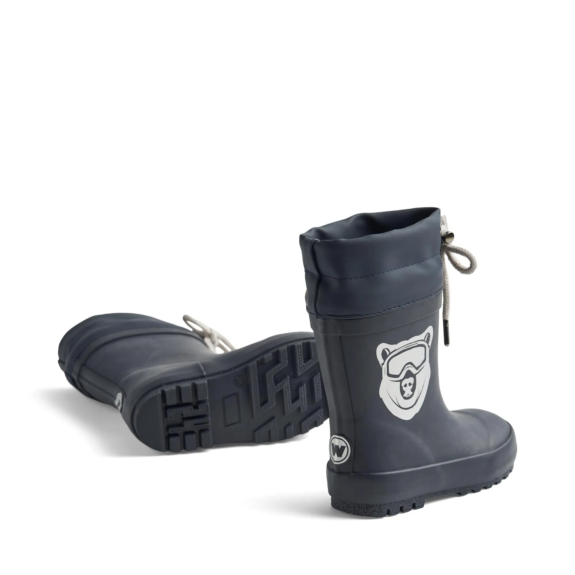 Weizen Warm Gefütterte Stiefeletten mit Bündchen - Navy Bär