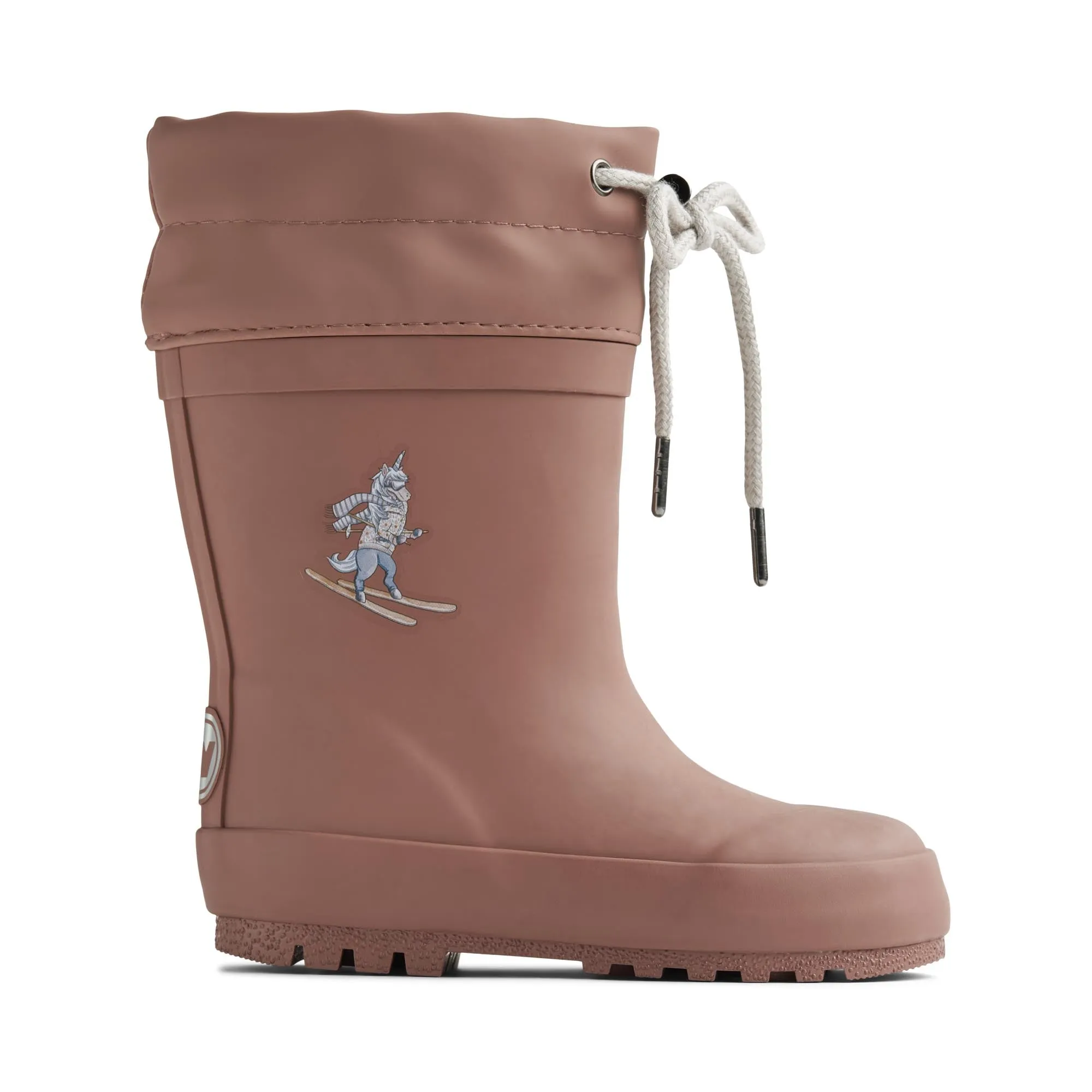 Weizen Warm Gefütterte Stiefeletten mit Bündchen - Altrosa Einhorn