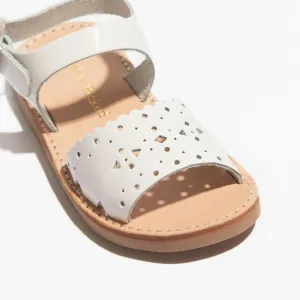 Weißer Patent-Laguna II-Sandal