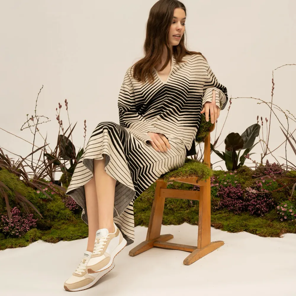 Woden Damen Ronja Sneaker in Blanc de Blanc