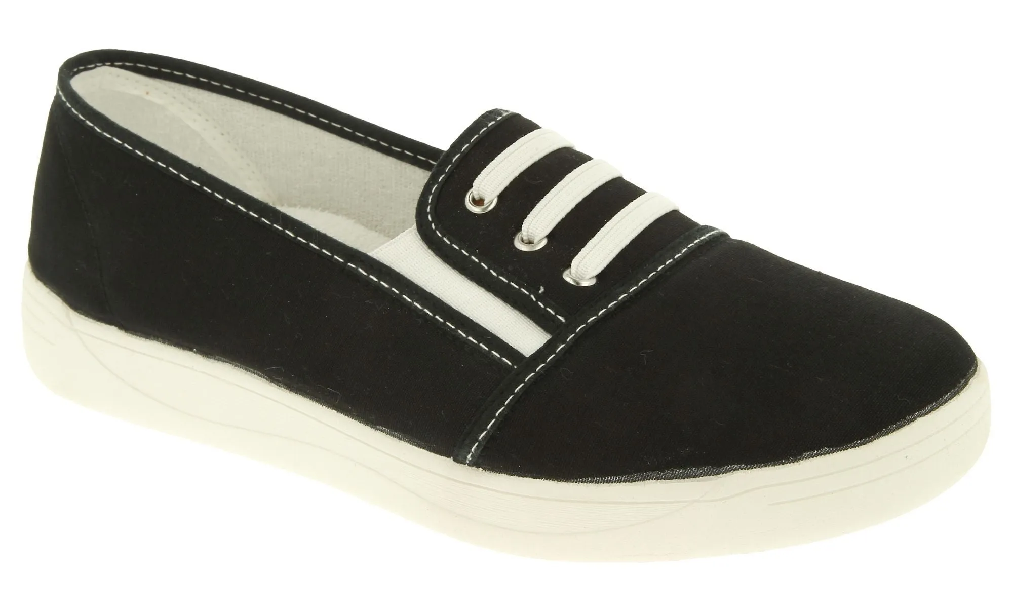 Damen DB Coup Canvas in weiter Passform