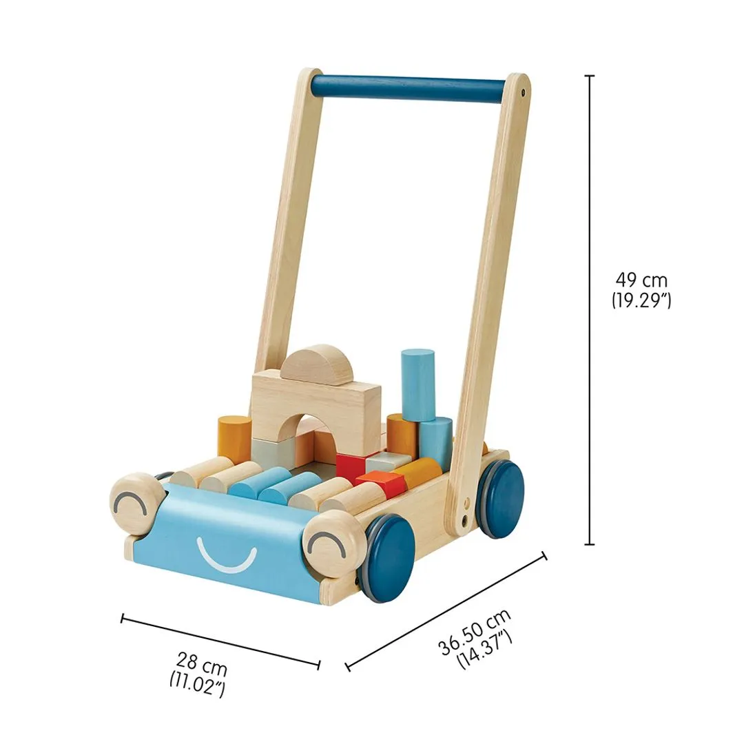 Holz-Babywalker & Bauklötze-Set