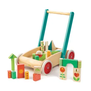 Holz-Babywalker und Gartenbausteine-Set