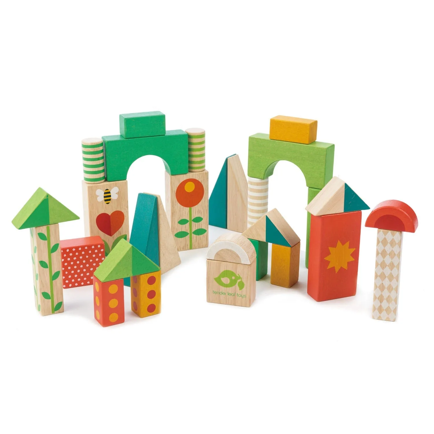 Holz-Babywalker und Gartenbausteine-Set
