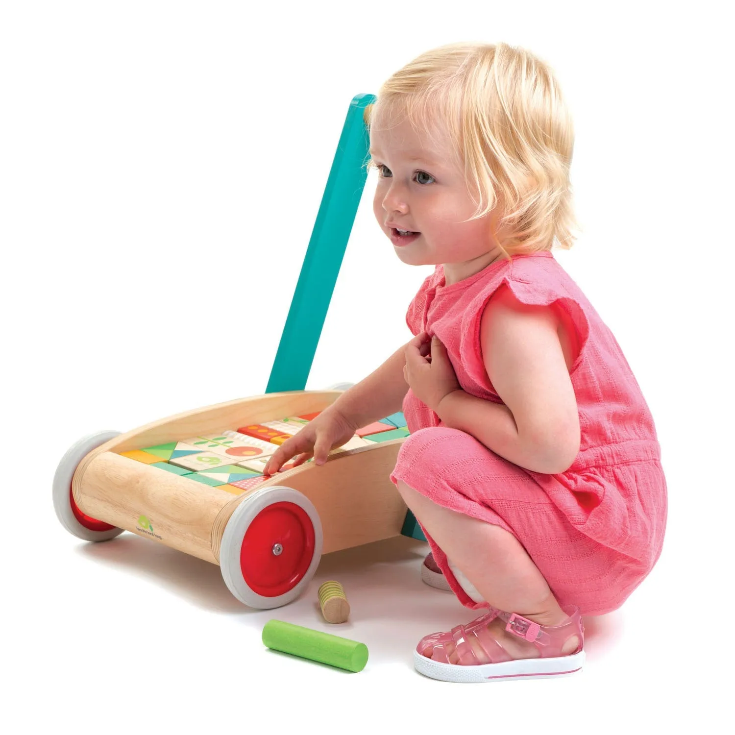 Holz-Babywalker und Gartenbausteine-Set