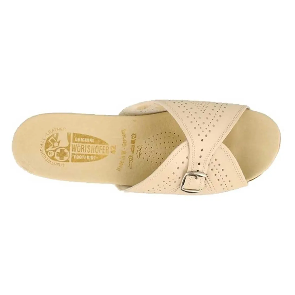 Worishofer Damen 251 Slide Opal Knochen