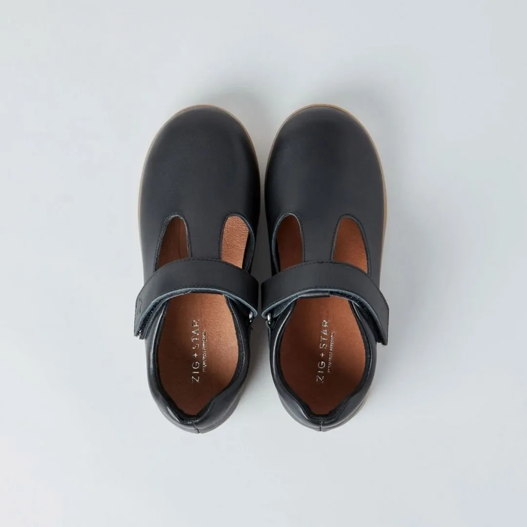 Zig   Star: Astro-Schuh aus schwarzem Leder