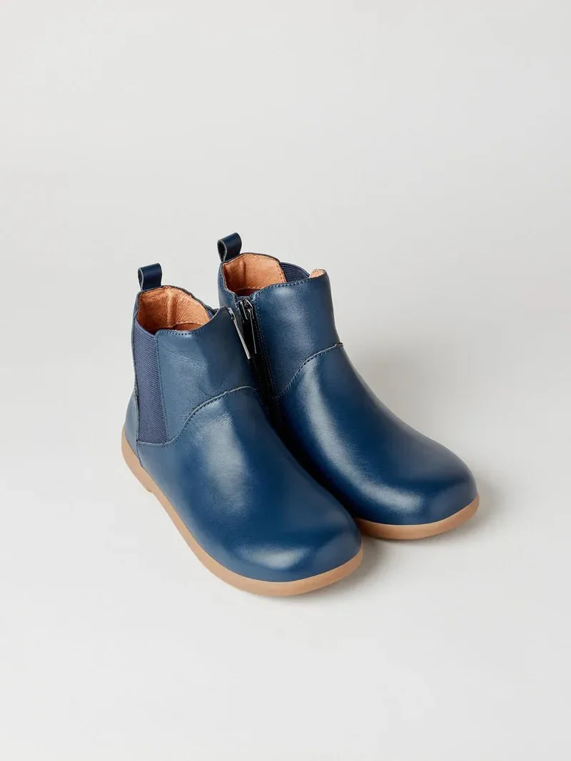 Zig   Star: Rockit Kids Stiefel - Marineblau Leder