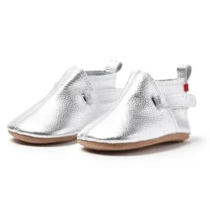 Zutano Leder Bootie Silber